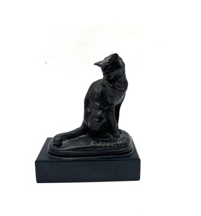 null After E. FREMIET
Seated cat
Resin mold from the Musée du Louvre after a Frémiet...