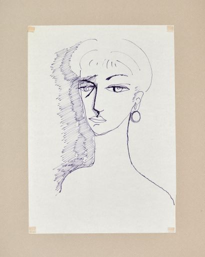 null Haruhiko SUNAGAWA (1946 - 2022)
Portraits, Nudes 
Nine charcoal, ink, ballpoint...