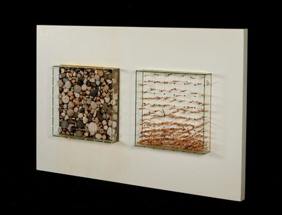 null Haruhiko SUNAGAWA (1946 - 2022)
Landscape of time - B, 1996
Mixed media, stones,...