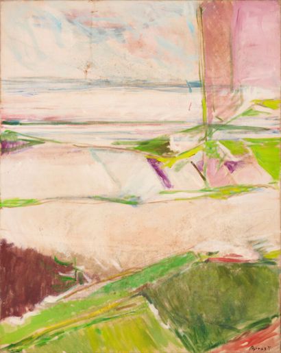 null Jean-Paul BARRAY (1930-2012)
Composition abstraite, 1971
Huile sur toile, signée...