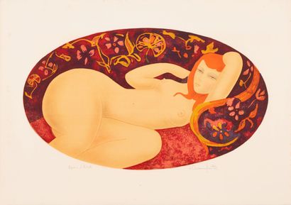 null Alain BONNEFOIT (1937)
Femme nue dans un ovale
Lithographie, signée en bas à...