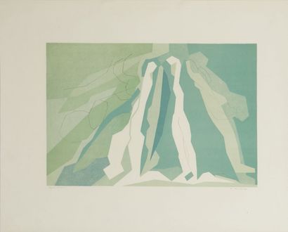 null André BEAUDIN (1895-1979) 
Compositions cubistes
Trois lithographies, signées...