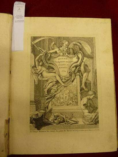ADAM (L.S.) Recueil de Sculptures antiques Grecques et Romaines. 1754. in folio;...