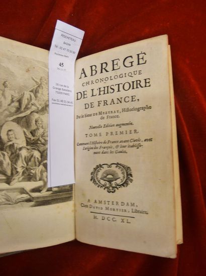 null Abrégé chronologique de l'histoire de France - Nouvelle édition augmentée. -...