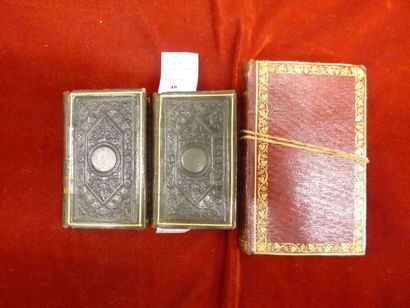 MOLIÈRE] Oeuvres P. Clasiques en miniature 1826. 4 tomes in-16 reliés en 2 vol.;...
