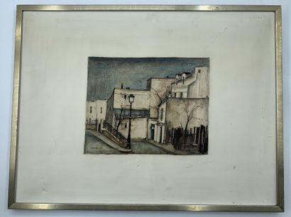 null Georges DAMIN (1942) 
Vue d'une ruelle, Montmartre
Huile sur toile, signée en...