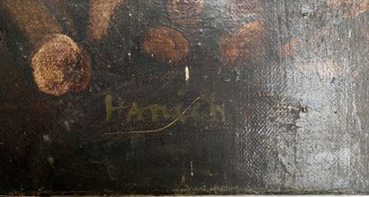 null Davos HANICH (1922) 
Composition abstraite
Huile sur toile, signée en bas à...