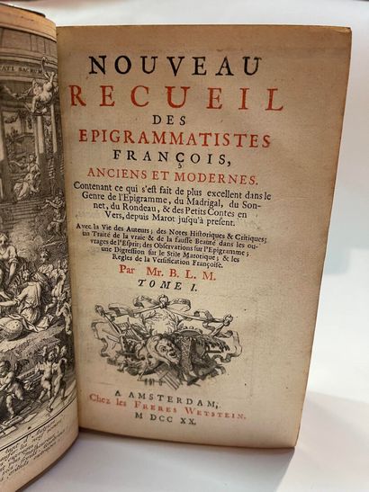 null A. A. BRUZEN DE LA MARTINIÈRE]. Nouveau recueil des épigrammistes françois,...
