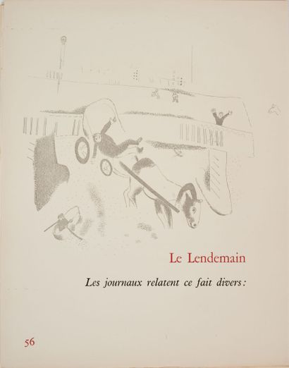 null Claire GOLl. Journal d'un cheval. 

Bruker, 1952. In-4, en feuilles, chemise...
