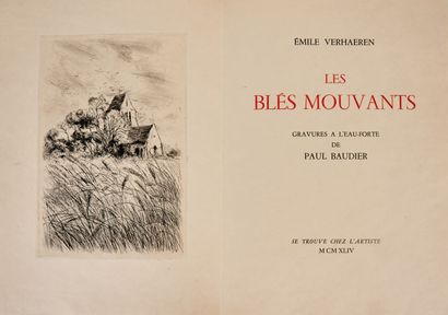 null Émile VERHAEREN. Les Blés mouvants.

Paris, L'Artiste, 1944. In-4, en feuilles,...