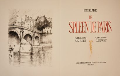 null Charles BAUDELAIRE. Le Spleen de Paris. 

S.l. (Paris), Bibliophiles Franco-Suisses,...