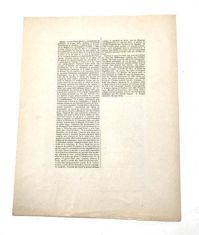null HUGO Victor (1802-1885) 

L.A.S. (s.l.n.d.). 1 p. in-8 contrecollée sur papier.

Hugo...