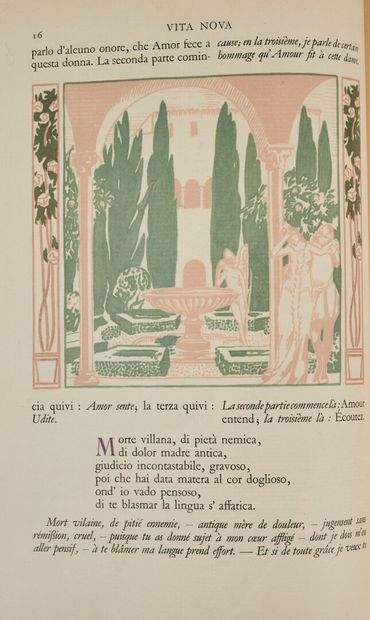 null DANTE ALIGHIERI. Vita nova. 

Paris, Le Livre contemporain, 1907. In-4, box...