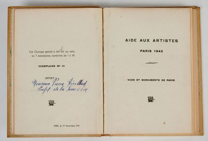 null PARIS 1942. Aide aux artistes. Vues et monuments de Paris. Paris, s.n. (Institut...