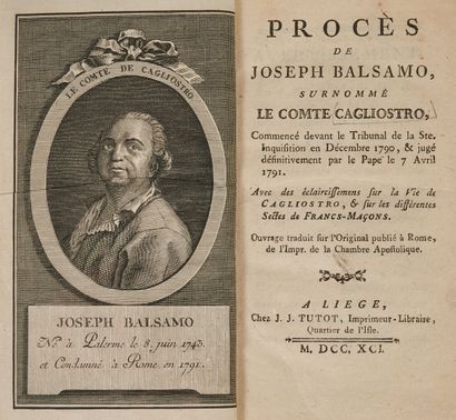 null [BARBERI (Giovanni)]. Procès de Joseph Balsamo, surnommé le comte de Cagliostro,...