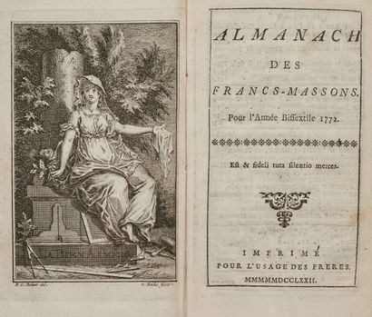 null ALMANACH DES FRANCS-MASSONS. 1769 et 1772. 2 volumes.	

1769 : 48-(2 blanches)...