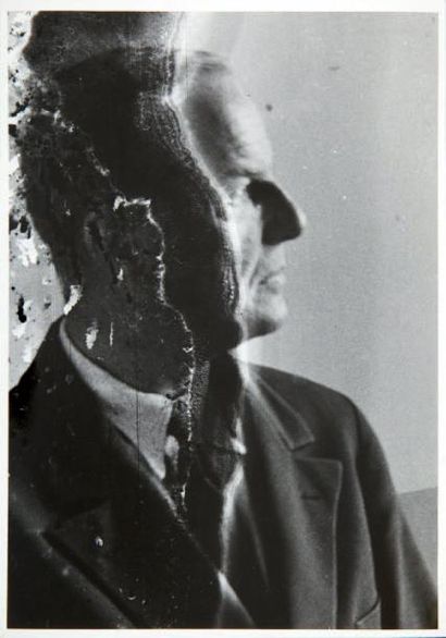 Artür HARFAUX (1906-1995) Portrait d'Hendrik Cramer, circa 1980 Tirage argentique...