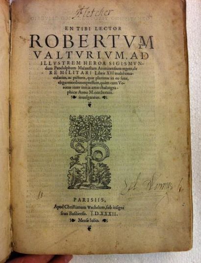 VALTURIUS En tibi lectori Robertum Valturium, ad illustrem heroa Sigismundum Pandulphum...