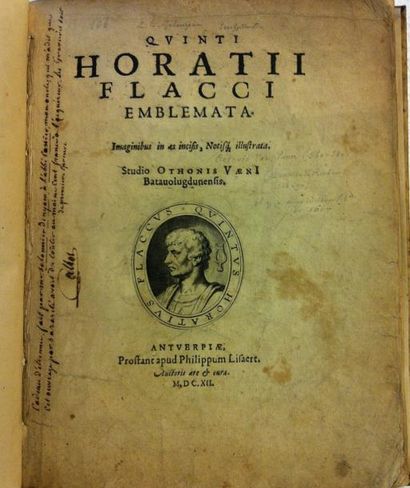 VAENIUS Otho Quinti Horatii Flacii emblemata. Imaginibus in aes incisis, Notisque...
