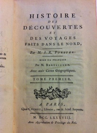 FORSTER Johann Reinhold Histoire des découvertes et des voyages faits dans le nord,...