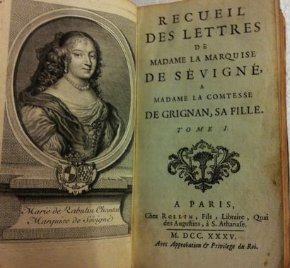 SEVIGNE Marie de Rabutin Chantal marquise de Recueil des lettres de madame la marquise...