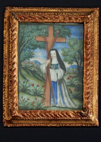 ÉCOLE FRANÇAISE de la fin du XVIIe siècle La repentance de Louise de la Vallière....