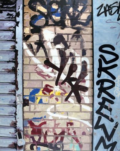 Antoine GAMARD XX-XXIème siècle Graffiti, 2008 Acrylique sur toile, signée, titrée,...