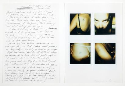 Tracey EMIN (née en 1963) Tatoos, 2002Montage d'une sérigraphie et d'une lithographie,...