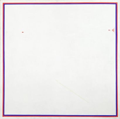 DEREK JARMAN (1942-1993) Drip from Studio 10.Acrylique sur toile, signée et titrée...
