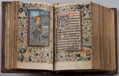 null [MANUSCRIT]. LIVRE D'HEURES (usage de Sarum ou Salisbury) En latin, manuscrit...