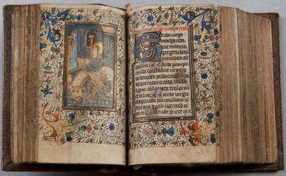 null [MANUSCRIT]. LIVRE D'HEURES (usage de Sarum ou Salisbury) En latin, manuscrit...