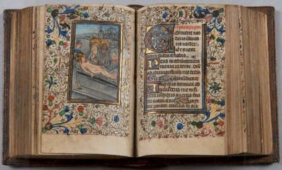 null [MANUSCRIT]. LIVRE D'HEURES (usage de Sarum ou Salisbury) En latin, manuscrit...