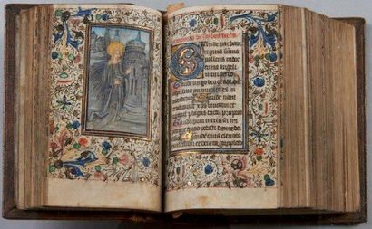 null [MANUSCRIT]. LIVRE D'HEURES (usage de Sarum ou Salisbury) En latin, manuscrit...
