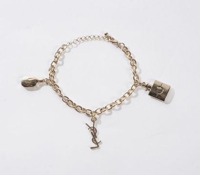 Yves Saint LAURENT Bracelet chaînes agrementé de charm's de la Maison