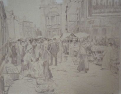 Pierre CHAPUIS (1863-1942) La Cigale et la fourmie Au Bon Accueil à Merlimont Rue...