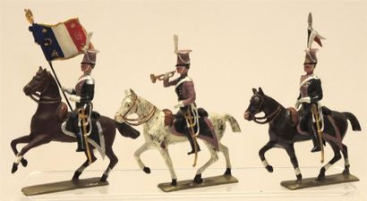 null 1Er Empire: 3 cavaliers des Lanciers de BERG 1811