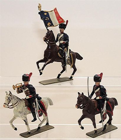 null 1Er Empire: 3 Cavaliers des Artilleurs 1809