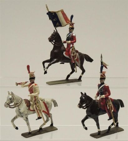 null 1Er Empire: 3 cavaliers des Lanciers Hollandais 1812