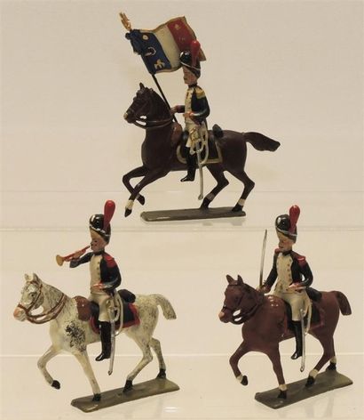 null 1Er Empire: 3 cavaliers des Grenadiers de la Garde 1809