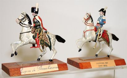 null 1Er Empire: 2 cavaliers: Eugène de Beauharnais - Maréchal Ney 1769-1815