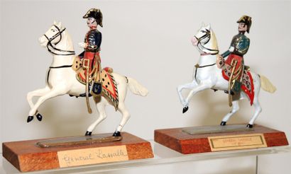 null 1Er Empire: 2 cavaliers: Général Lassalle, en 2 versions