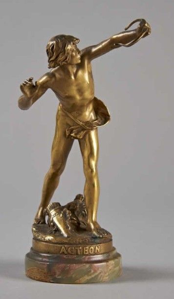 Emile LAPORTE (1858-1907) & SIOT PARIS " Actéon ", taille n°4. Epreuve en bronze...