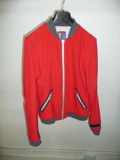 ROSSIGNOL Blouson en polyamide et polyurethan rouge, devant zippé, encolure, poignets...