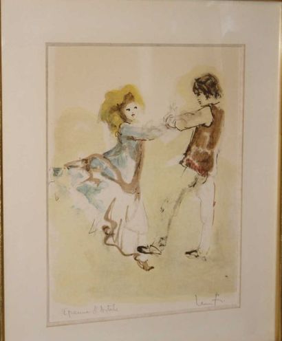 Léonor FINI (1907-1996) «La danse» Lithographie, épreuve d'artiste signée en bas...
