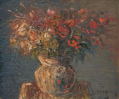 Sylvain VIGNY (1902-1970) 
Bouquet de fleurs
Huile sur toile signée en bas à droite.
38...