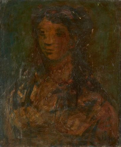 Sylvain VIGNY (1902-1970) 
Portrait de femme.
Huile sur toile signée en bas à droite.
55...