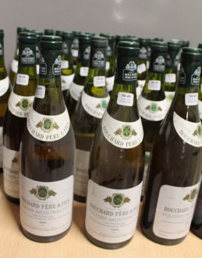 null 24 bouteilles "Bouchard Père et Fils - Les Pucelles" 1989 - Puligny Montrachet....