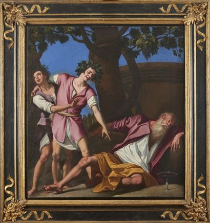 Jacopo CHIMENTI, dit Jacopo da EMPOLI (Florence 1551 - 1640) L'ivresse de Noé
Sur...