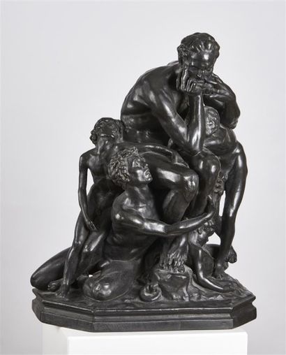 Jean-Baptiste CARPEAUX (1827-1875) Ugolin
Epreuve en bronze à patine noire
50 x 42...