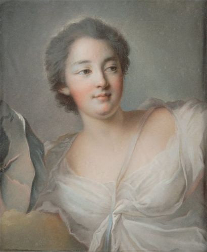 Ecole FRANCAISE du XIXème siècle d'après Jean - Marc NATTIER Portrait de Marie Anne...